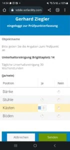 Sofacility Mobile: Prüfpunkte und Leistungsnachweise